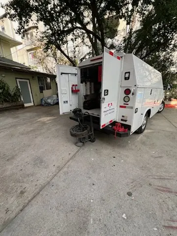 Magnet Plumbing service vehicle on-site for Faucet Repair in Bal Harbor Beach